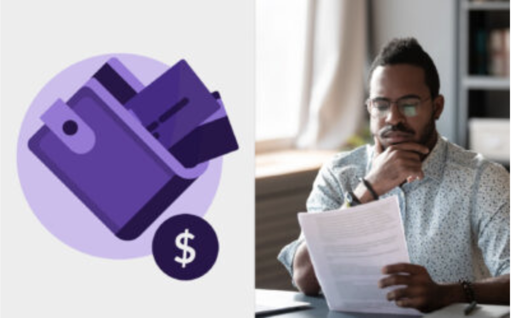 man reading a contract